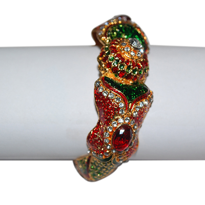 "Single Bangle Kada with Stone work-MGR-935-CODE001 - Click here to View more details about this Product
